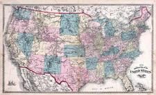 United States Railroad Map, Steuben County 1880
